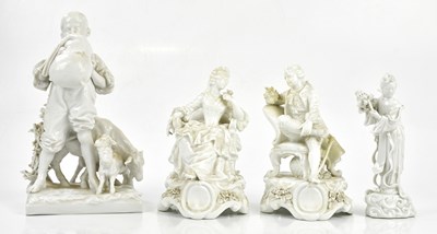 Lot 2176 - A late 19th century Continental blanc-de-chine...