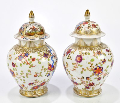 Lot 2026 - A pair of Augustus Rex Meissen vases and...