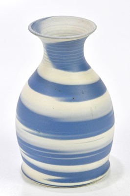 Lot 2151 - A 19th century Art Pottery blue and white vase,...