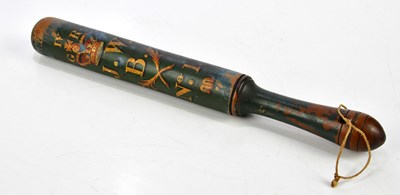 Lot 1448 - A George IV wooden truncheon, 34cm.