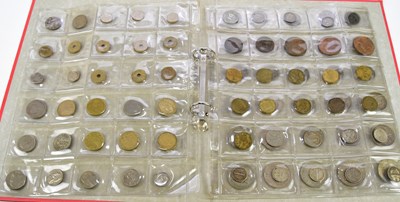 Lot 3221 - A folder of British and foreign coins to...
