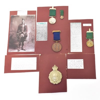 Lot 490 - A group of medals and ephemera relating to the...