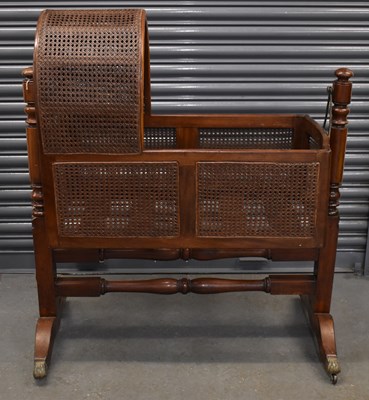 Lot 40 - A late 19th century mahogany child's bow top...