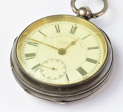 Lot 1048 - A silver open face pocket watch by J. G....