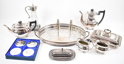 Lot 695 - A quantity of silver plated items, to include...