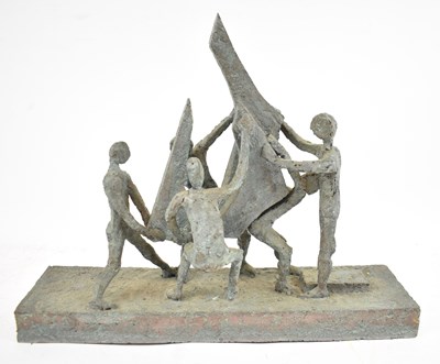 Lot 686 - RON WOOD (1922-2009); an abstract fibre glass...