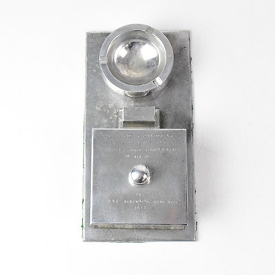 Lot 440 - An unusual desktop smokers' stand inscribed to...