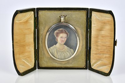 Lot 6109 - An early 20th century watercolour on ivory,...