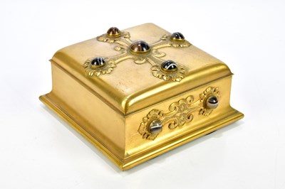 Lot 1405 - WOODCOCK LLANDUDNO; a Victorian gilt metal box...