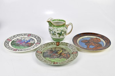Lot 5533 - ROYAL DOULTON; two King Arthur plates together...