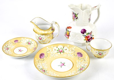Lot 5423 - A hand painted Coalport jug, together with a...
