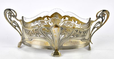 Lot 2833 - WMF; an Art Nouveau silver plated twin handled...