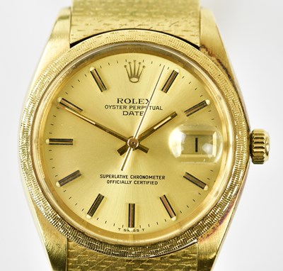 Lot 2840 - ROLEX; a gentleman's 1979 18ct yellow gold...