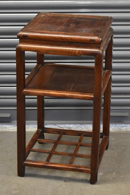 Lot 43 - A 19th century Chinese rosewood side...
