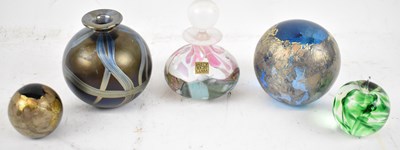 Lot 590 - Four Isle of Wight paperweights with an Isle...