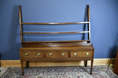 Lot 6493 - An early 19th century oak and mahogany...