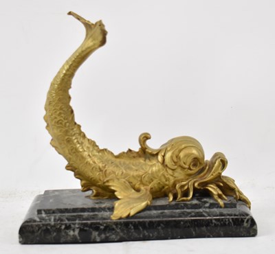 Lot 665 - A late 19th century gilt bronze model of a sea...