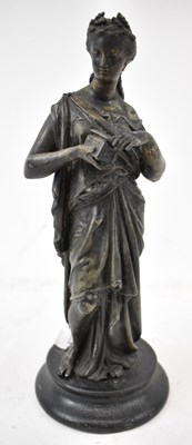 Lot 690 - A late 19th century spelter figure of a...