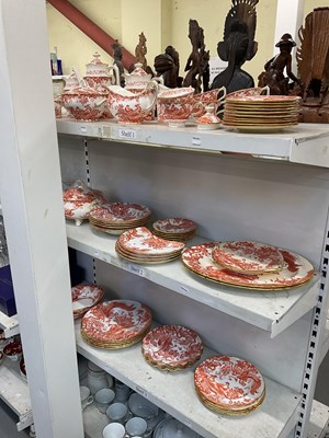 Lot 531 - ROYAL CROWN DERBY; a quantity of 'Red Aves'...