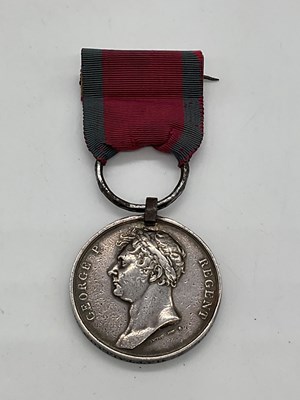Lot 1 - THE WATERLOO MEDAL; a rare medal, awarded to...