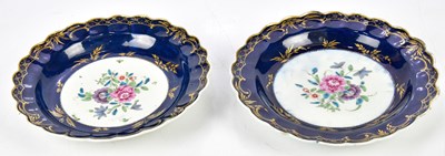 Lot 2057 - DR WALL; a pair of 18th century Worcester...