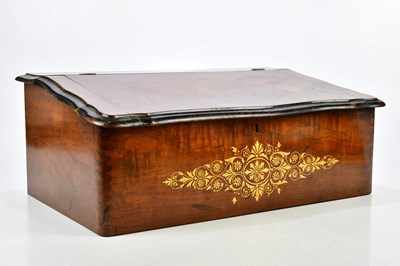 Lot 1469 - A late Victorian walnut and ebonised clerk's...