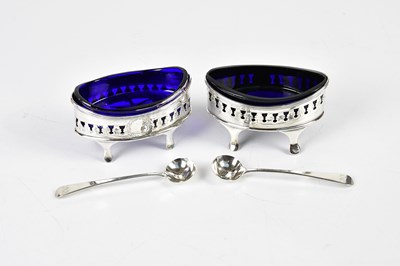 Lot 2198 - SH; a pair of George III hallmarked silver...