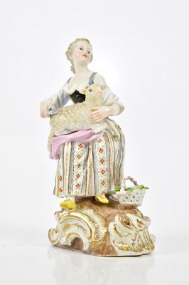 Lot 2172 - MEISSEN; a 19th century figure representing a...