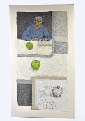 Lot 1490 - AUDREY WALKER (1928-2020); a stitched textile,...