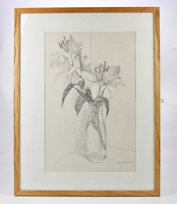 Lot 1493 - AUDREY WALKER (1928-2020); pencil, 'The White...