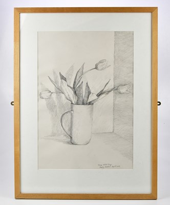 Lot 1495 - AUDREY WALKER (1928-2020); pencil, 'Three...