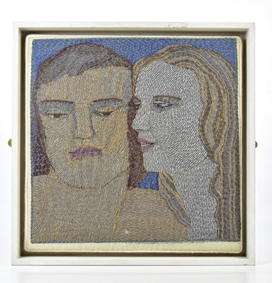 Lot 1498 - AUDREY WALKER (1928-2020); a stitched textile,...