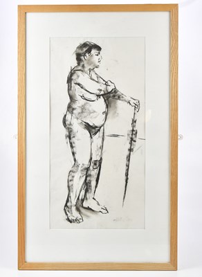 Lot 1501 - AUDREY WALKER (1928-2020); charcoal, 'Gina and...