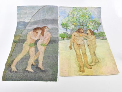 Lot 1503 - AUDREY WALKER (1928-2020); pair of stitched...