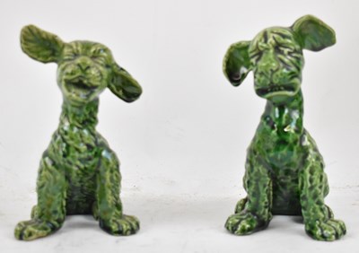 Lot 553 - ALLERDALE OF DEVON; two green glazed pottery...