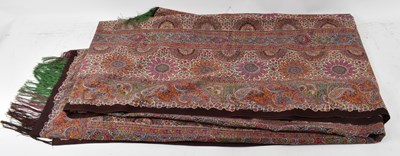 Lot 614 - An Indian brightly coloured Paisley designed...