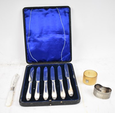 Lot 768 - ATKIN BROTHERS; a cased set of six George V...