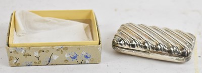 Lot 769 - An Elizabeth II hallmarked silver snuff box,...