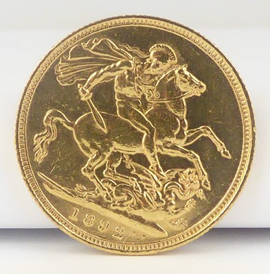 Lot 777 - A Victorian full sovereign 1892