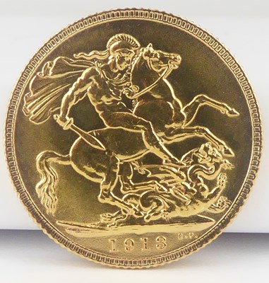 Lot 749 - A George V full sovereign 1913