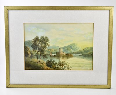 Lot 1513 - H. MAGENIS; watercolour, "Lochleven Castle"...