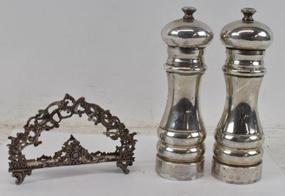 Lot 748 - DAVID R MILLS; a pair of modern hallmarked...