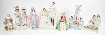 Lot 546 - A collection of seven assorted Staffordshire...