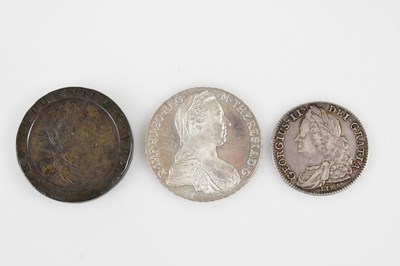 Lot 3186 - GEORGE II; a silver (Lima) half crown 1745,...