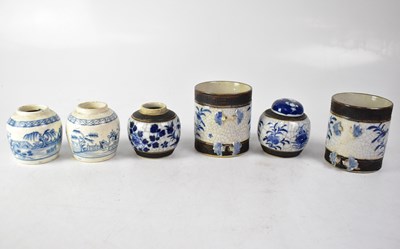 Lot 365 - A group of late 19th century Chinese and Oriental provincial pots