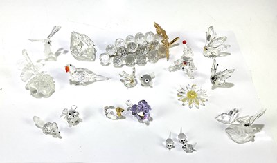 Lot 5543 - SWAROVSKI; a collection of various figures to...
