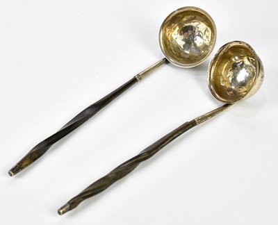 Lot 2674 - A pair of Georgian hallmarked silver toddy...