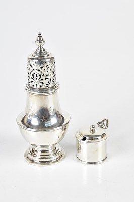 Lot 2419 - A George V hallmarked silver sugar caster,...