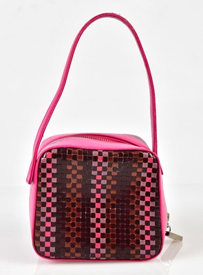 Lot 925 - STEPHANE KELIAN; a fuschia pink leather small...