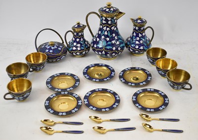 Lot 706 - A fine contemporary Russian silver gilt and...